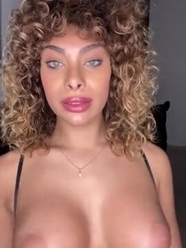 Romy Abergel Nude Showing Off Her Big Breasts